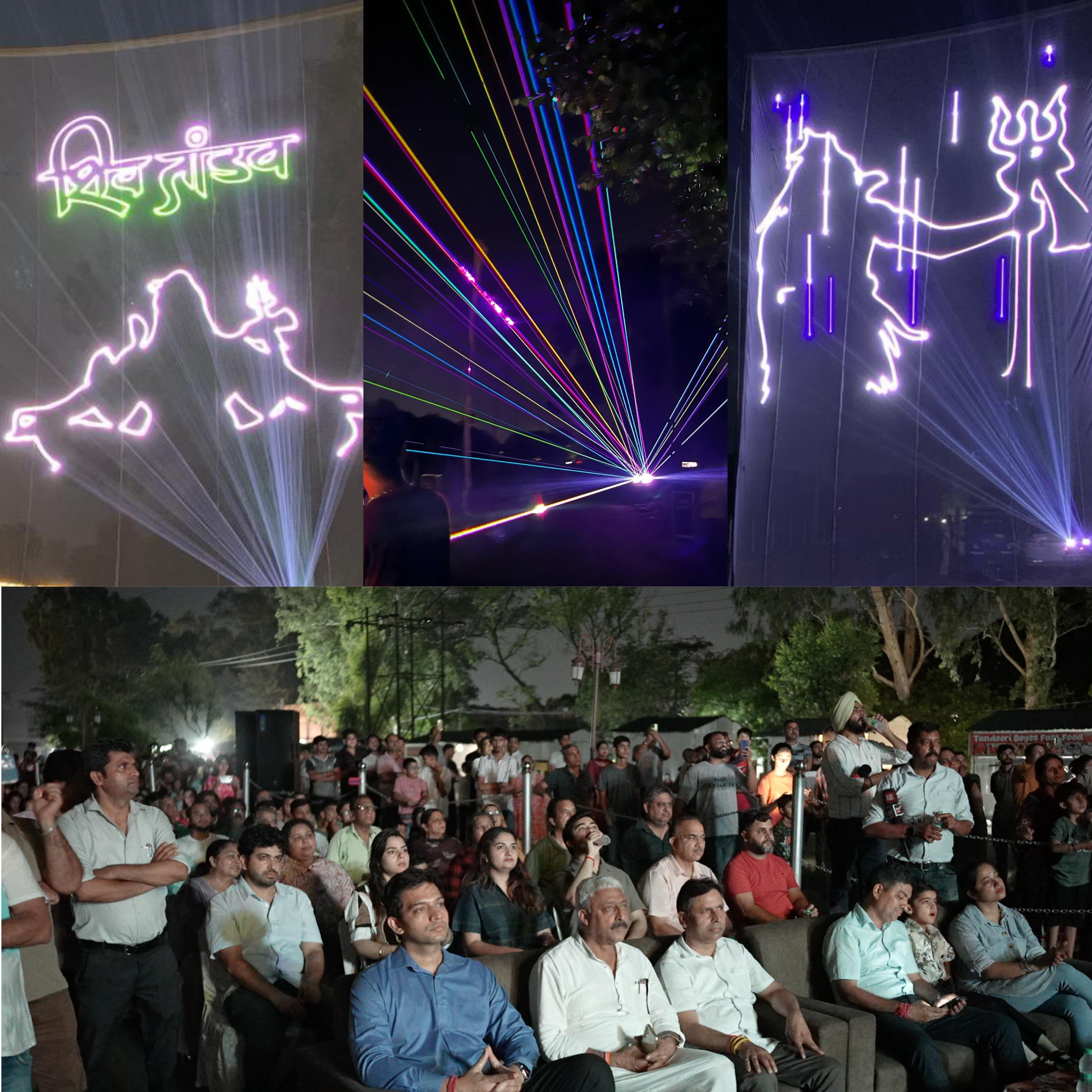 Grand laser show organised at Kathua waterfront, Shiv Tandava Ganga Aarti and patriotic stories became the centre of attraction Grand laser show organised at Kathua waterfront, Shiv Tandava Ganga Aarti and patriotic stories became the centre of attraction