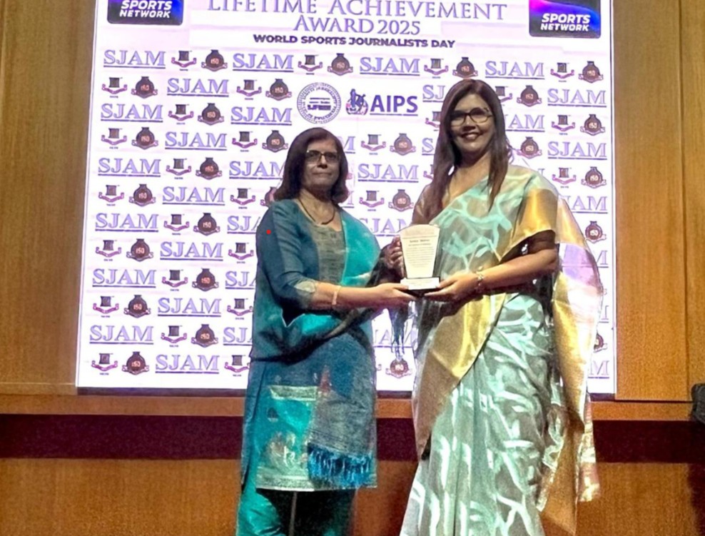 एसजेएएम लाइफटाइम अचीवमेंट अवार्ड से सम्मानित होतीं सुमा शिरुर एसजेएएम लाइफटाइम अचीवमेंट अवार्ड से सम्मानित होतीं सुमा शिरुर