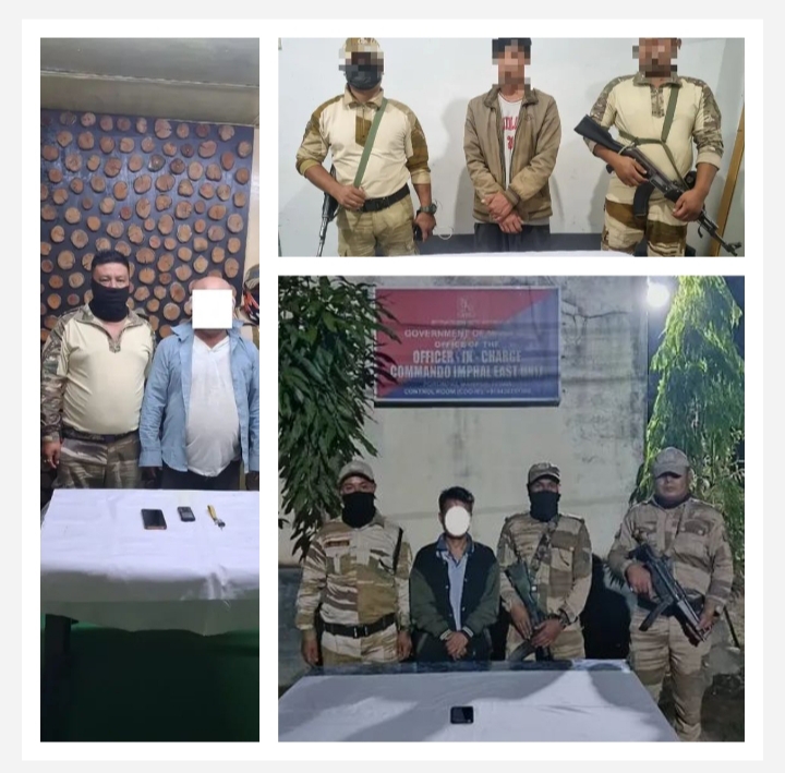 Image of the rebels arrested in Manipur. Image of the rebels arrested in Manipur.