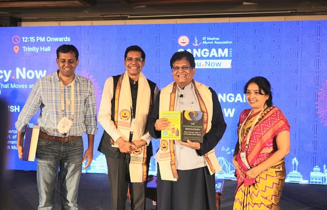 आईआईटी मद्रास संगम 2025 कार्यक्रम को संबोधित करते पीयूष गोयल आईआईटी मद्रास संगम 2025 कार्यक्रम को संबोधित करते पीयूष गोयल