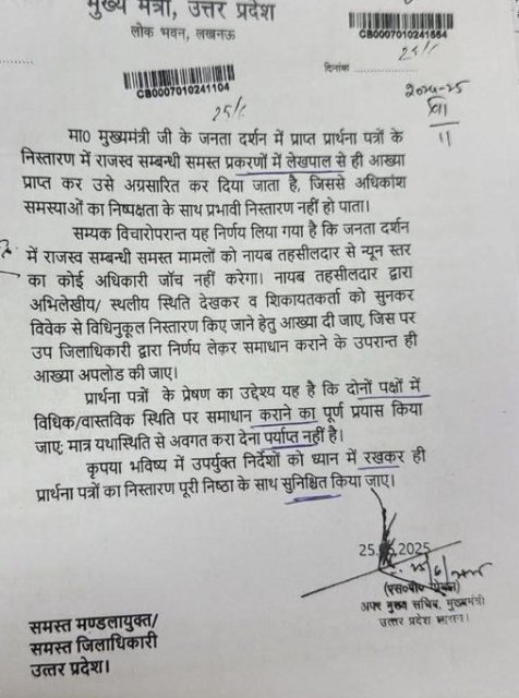 अपर मुख्य सचिव एस.पी.गोयल द्वारा जारी आदेश पत्र (फोटो) अपर मुख्य सचिव एस.पी.गोयल द्वारा जारी आदेश पत्र (फोटो)