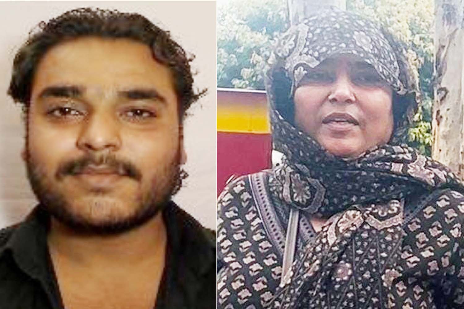 बच्चे का अपहरण करने के आरोपी मां-बेटा। बच्चे का अपहरण करने के आरोपी मां-बेटा।
