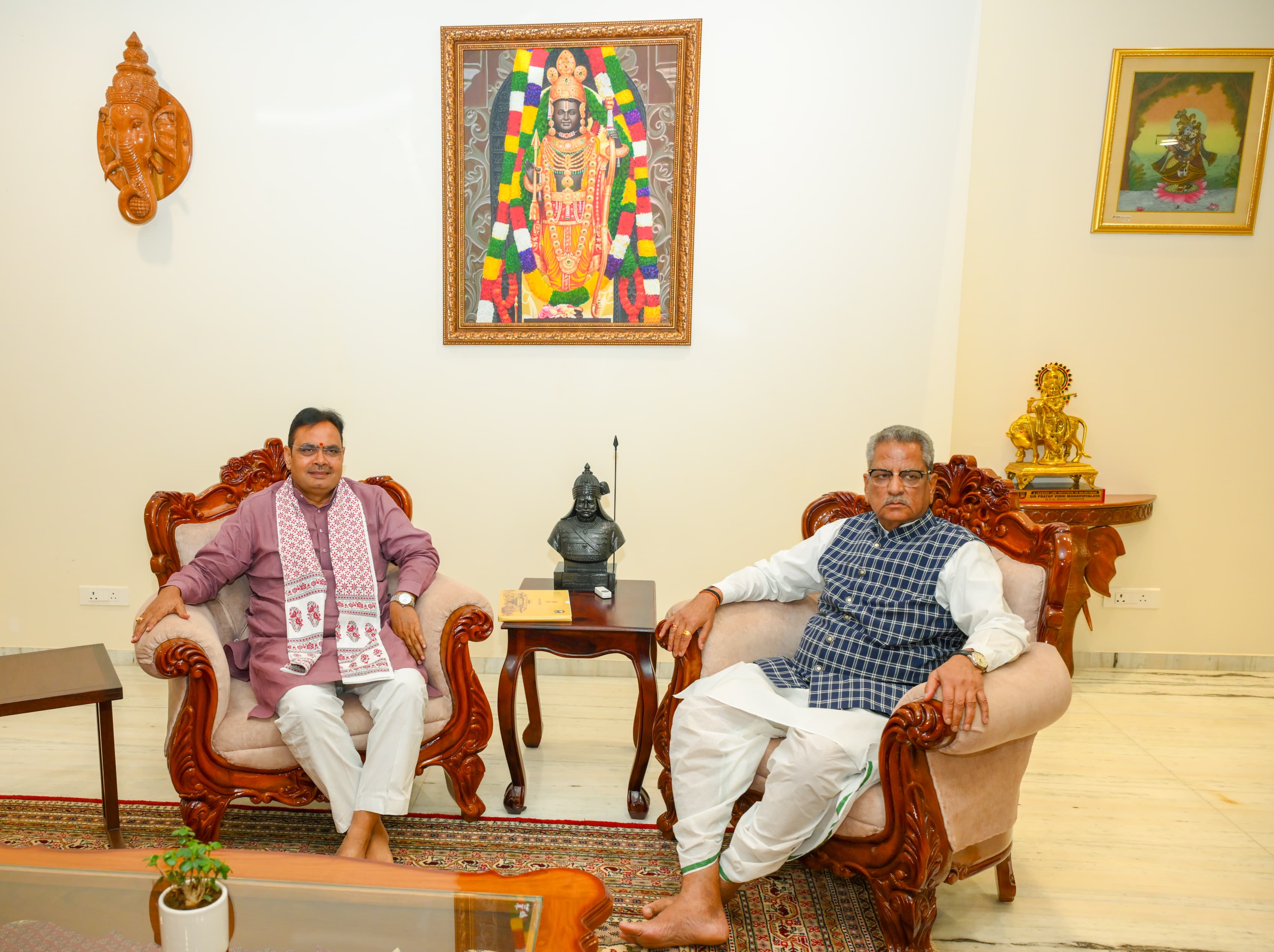 मुख्यमंत्री भजनलाल शर्मा की सिक्किम के राज्यपाल ओमप्रकाश माथुर से शिष्टाचार भेंट मुख्यमंत्री भजनलाल शर्मा की सिक्किम के राज्यपाल ओमप्रकाश माथुर से शिष्टाचार भेंट