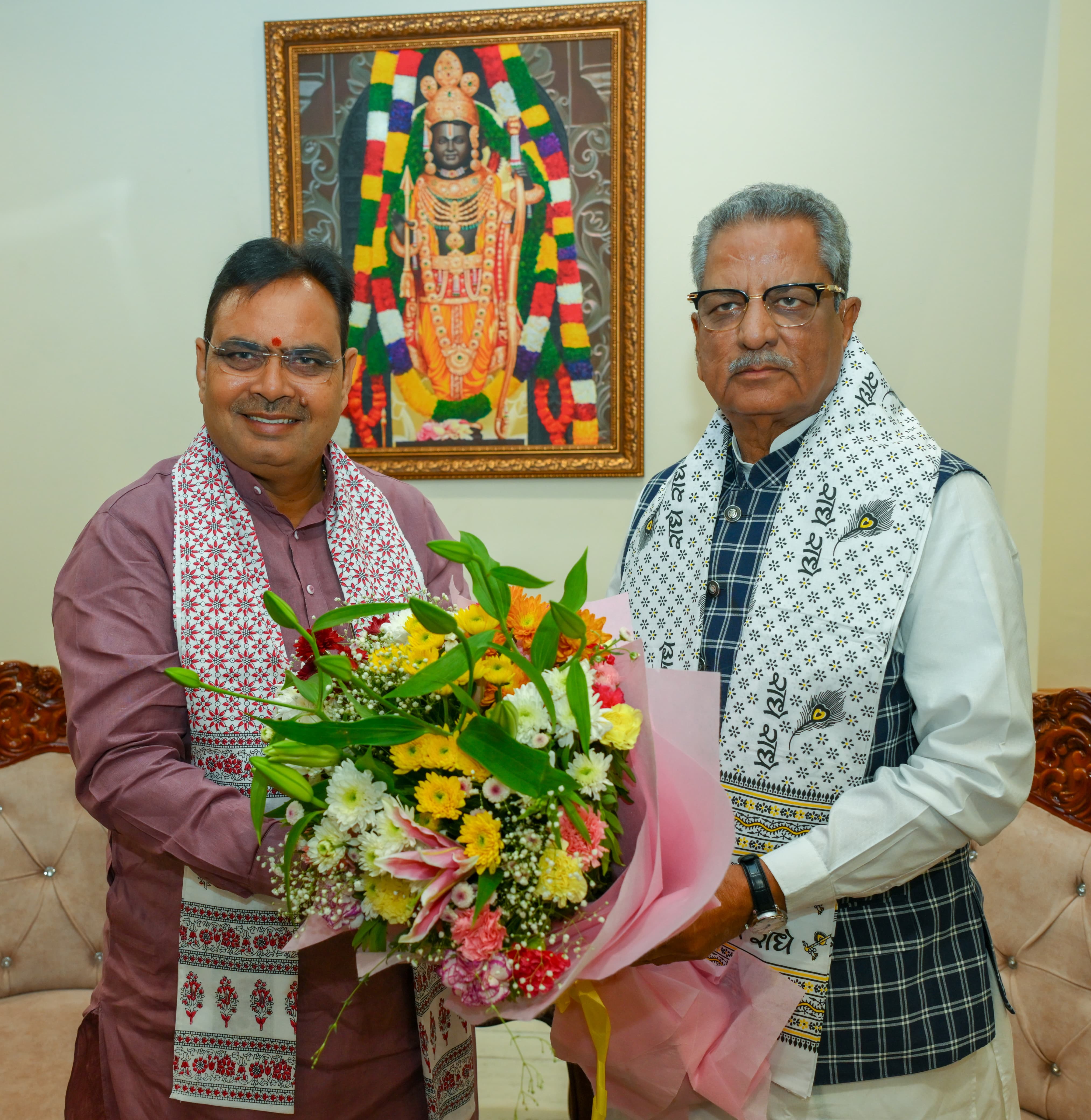 मुख्यमंत्री भजनलाल शर्मा की सिक्किम के राज्यपाल ओमप्रकाश माथुर से शिष्टाचार भेंट मुख्यमंत्री भजनलाल शर्मा की सिक्किम के राज्यपाल ओमप्रकाश माथुर से शिष्टाचार भेंट