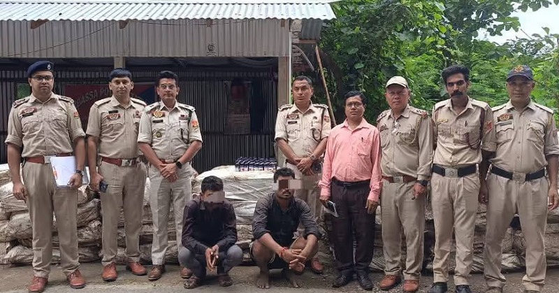 Image related to the seizure of the ₹1 crore worth of Escof cough syrup by Tripura Police in Dhalai district. Image related to the seizure of the ₹1 crore worth of Escof cough syrup by Tripura Police in Dhalai district.