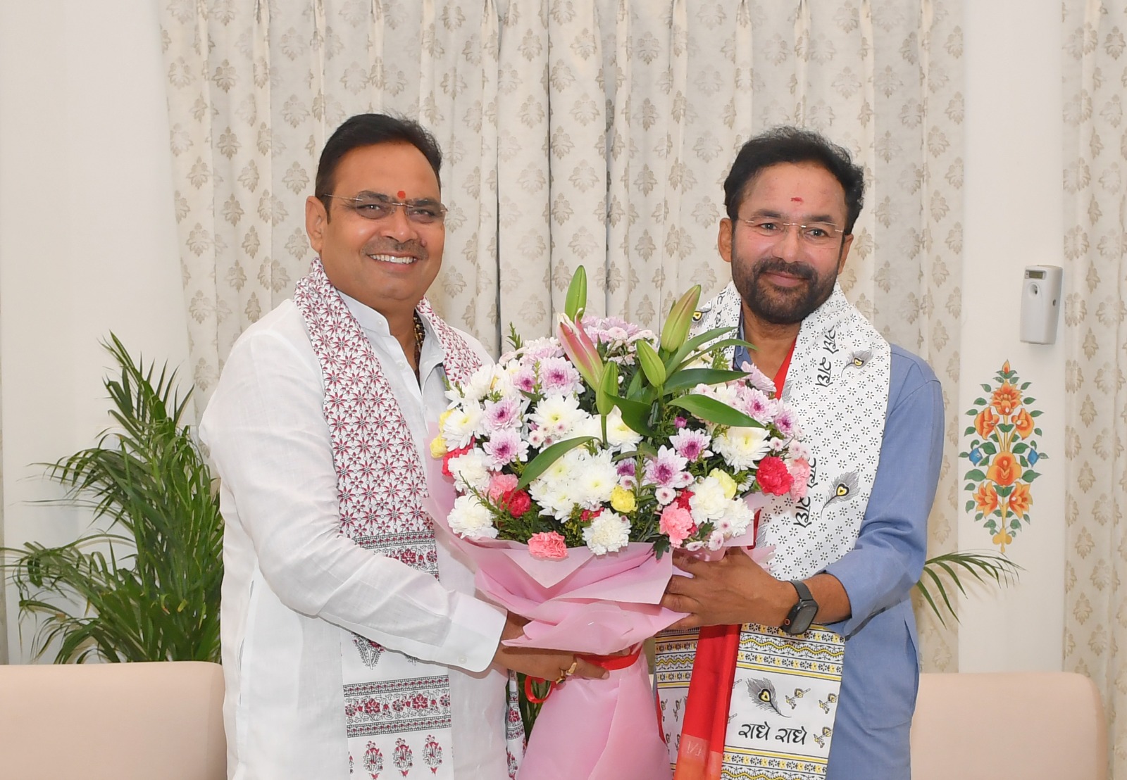 मुख्यमंत्री भजनलाल शर्मा से केंद्रीय मंत्री जी. किशन रेड्डी की मुलाकात मुख्यमंत्री भजनलाल शर्मा से केंद्रीय मंत्री जी. किशन रेड्डी की मुलाकात