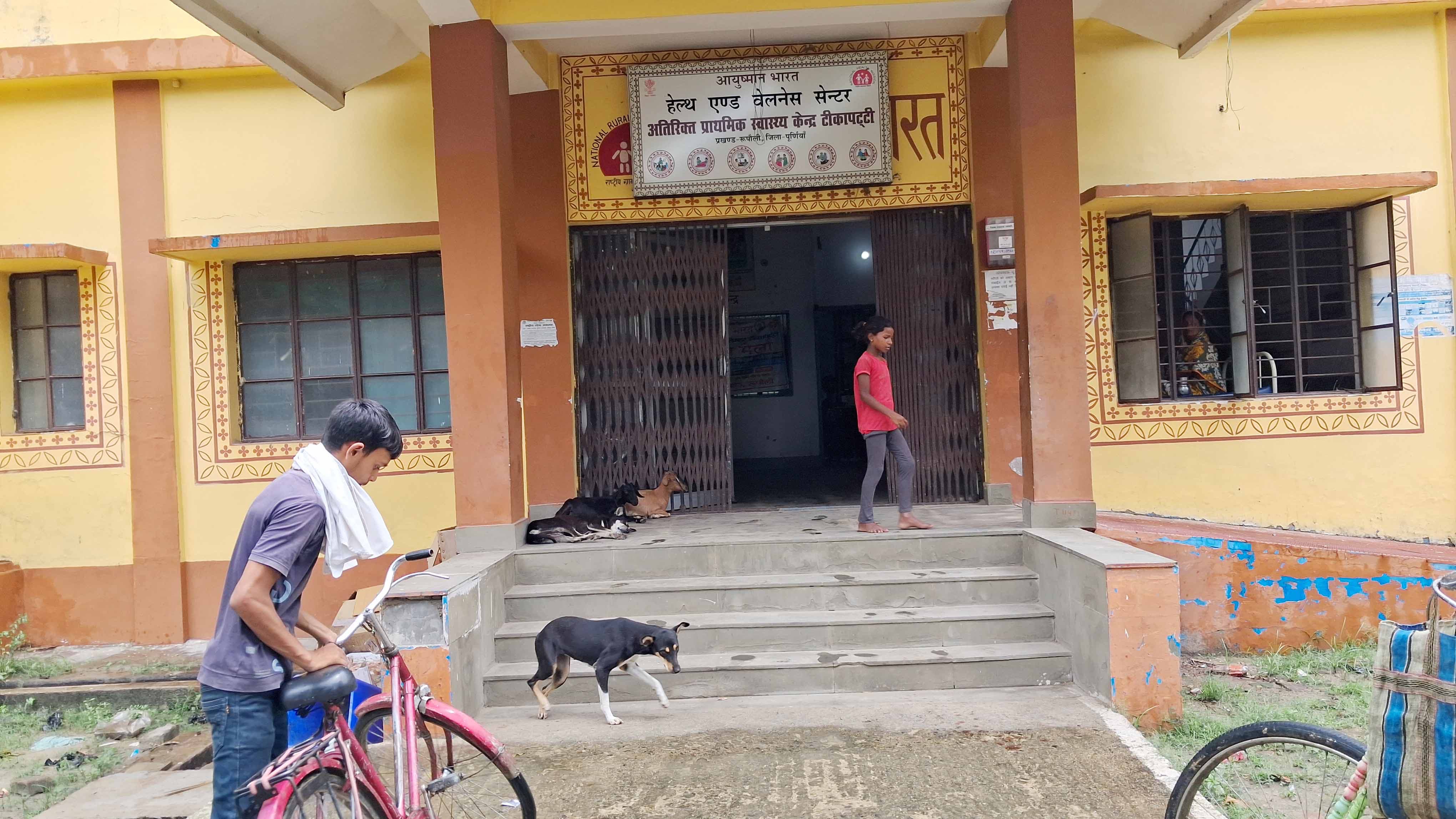 अस्पताल में बैठे कुत्ते अस्पताल में बैठे कुत्ते