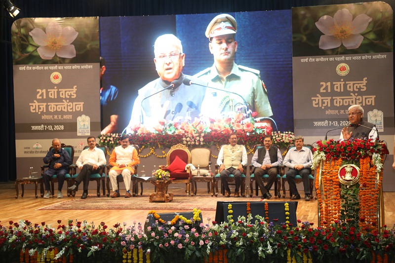 राज्यपाल मंगुभाई पटेल ने 21वें वर्ल्ड रोज कन्वेंशन-2028 के आयोजन संबंधी बैठक को संबोधित किया। राज्यपाल मंगुभाई पटेल ने 21वें वर्ल्ड रोज कन्वेंशन-2028 के आयोजन संबंधी बैठक को संबोधित किया।