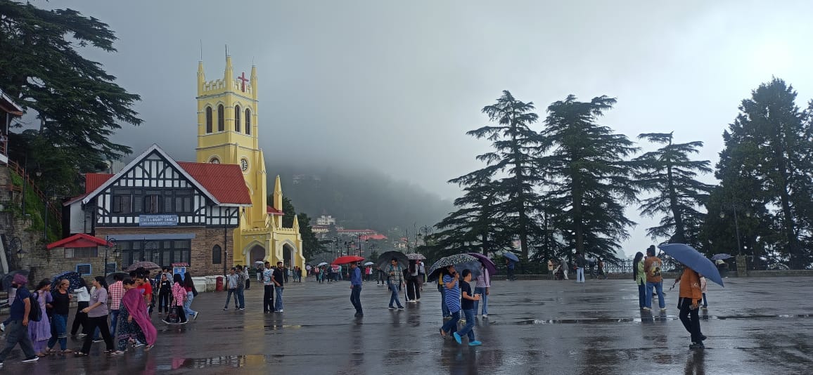 शिमला में वर्षा शिमला में वर्षा