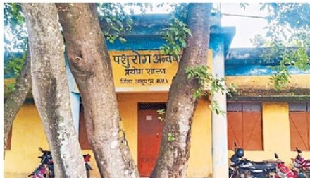 लैब पर पडा ताला लैब पर पडा ताला