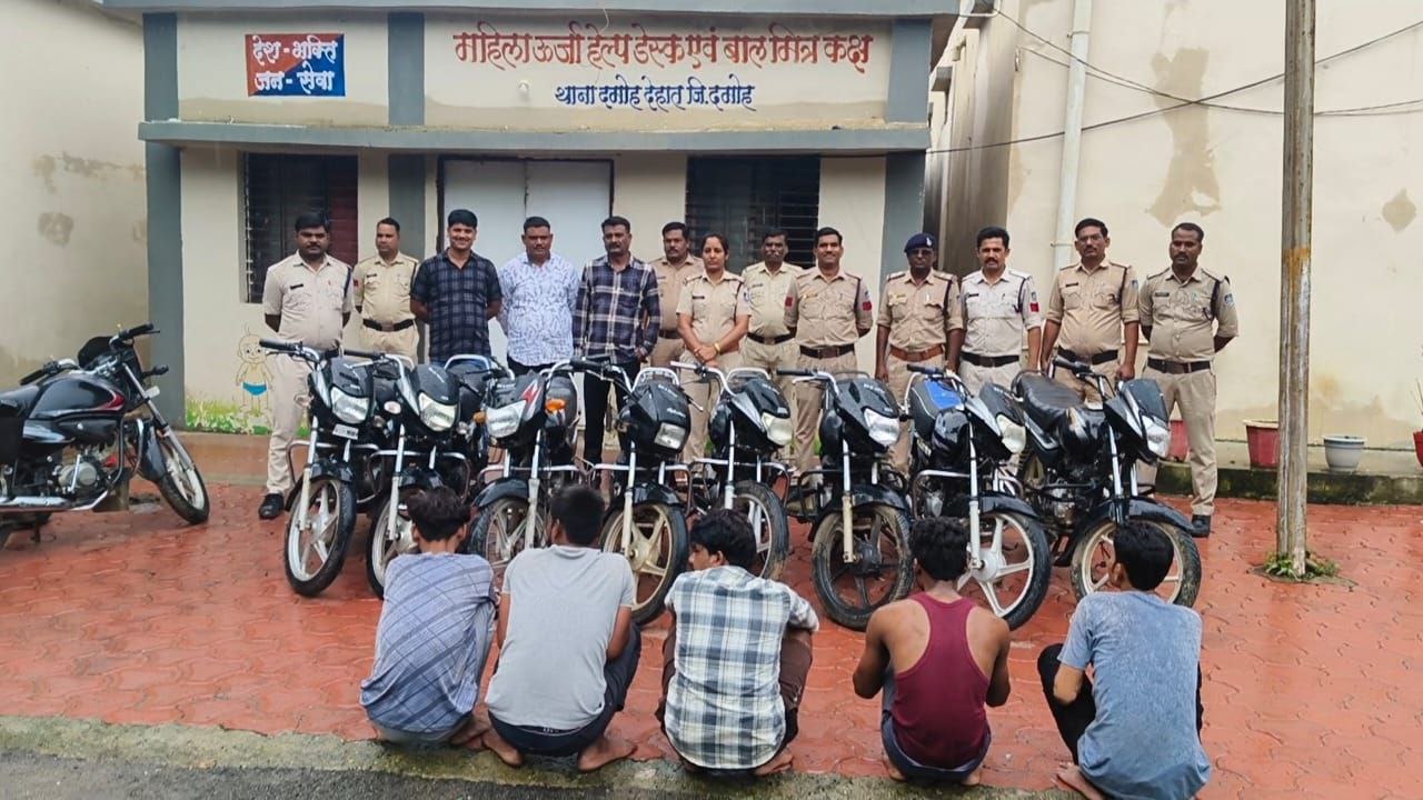 दमोह-अंर्तराज्यीय चोरों का गिरोह पकडा माल भी बरामद दमोह पुलिस की कार्यवाई दमोह-अंर्तराज्यीय चोरों का गिरोह पकडा माल भी बरामद दमोह पुलिस की कार्यवाई