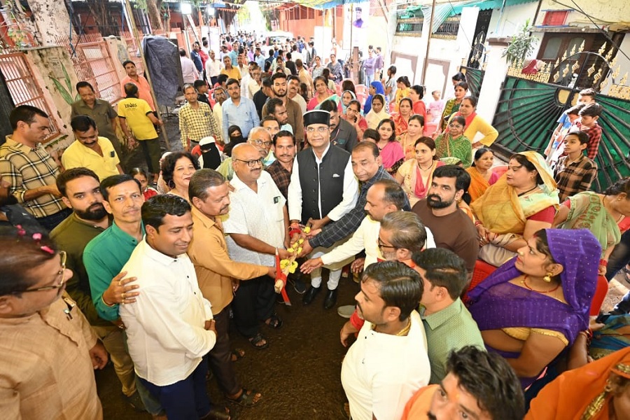 मंत्री विश्वास कैलाश सारंग ने विभिन्न विकास कार्यों का किया भूमिपूजन