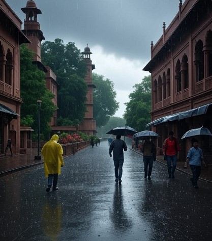 मानसून का प्रतीकात्मक चित्र मानसून का प्रतीकात्मक चित्र