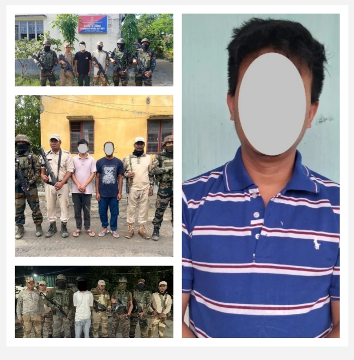 Image of the rebels arrested in Manipur. Image of the rebels arrested in Manipur.