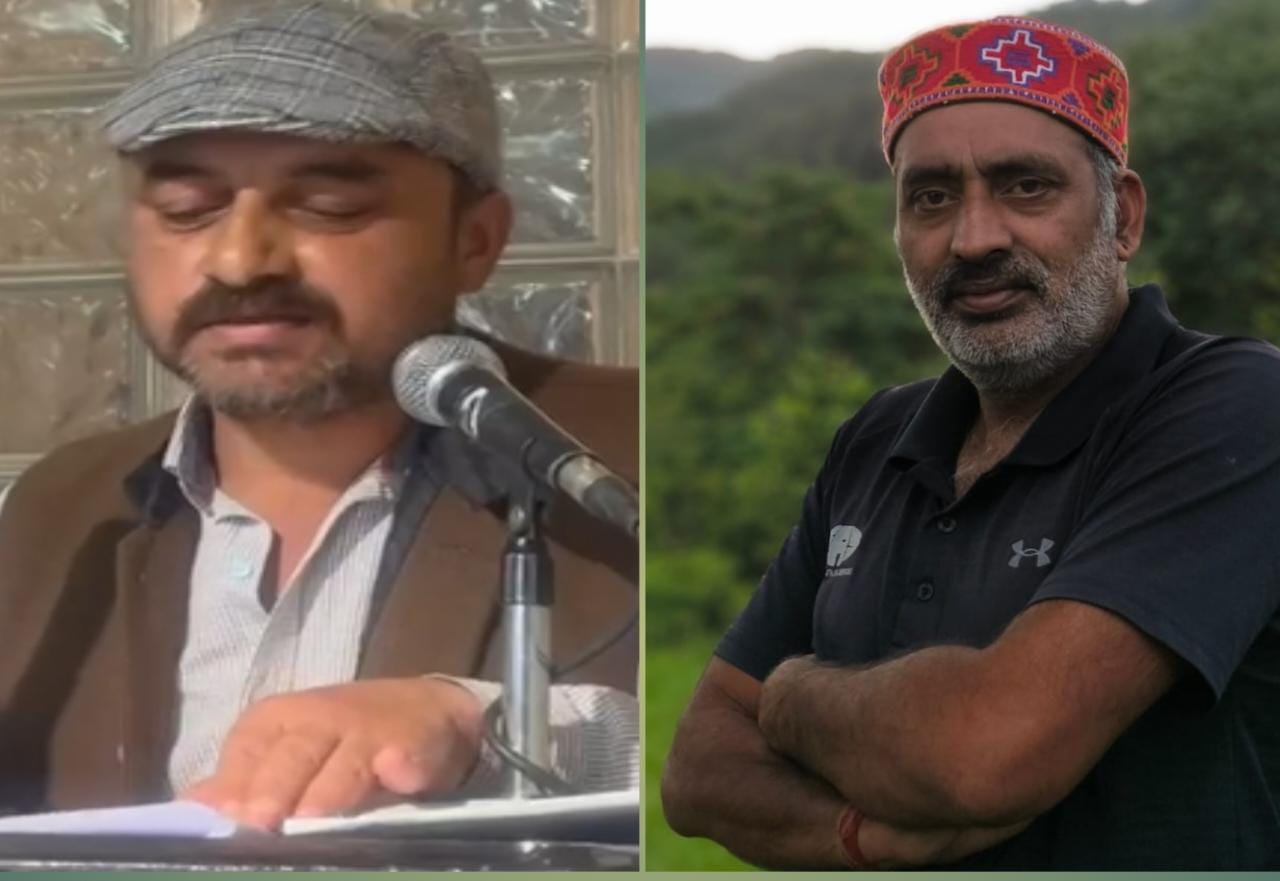 रंगकर्मी केदार ठाकुर एवं दीप कुमार।