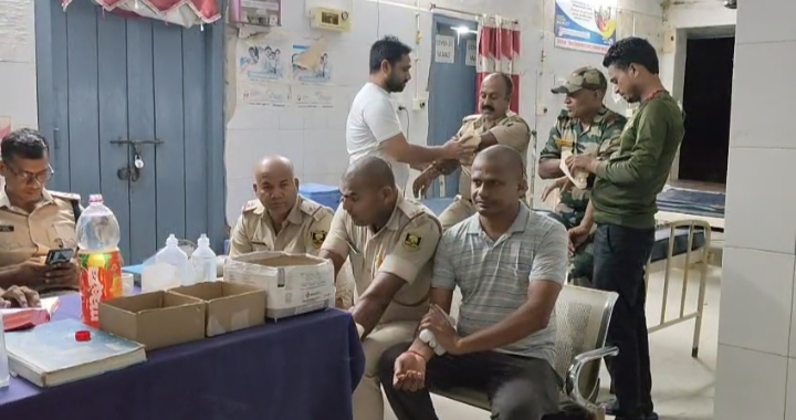 घायल।पुलिस कर्मी घायल।पुलिस कर्मी