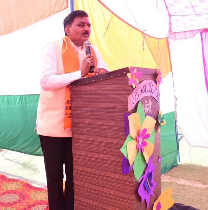 वरिष्ठ भाजपा नेता सतवीर सिंह पटेल कार्यक्रम में संबोधित करतेहुए वरिष्ठ भाजपा नेता सतवीर सिंह पटेल कार्यक्रम में संबोधित करतेहुए