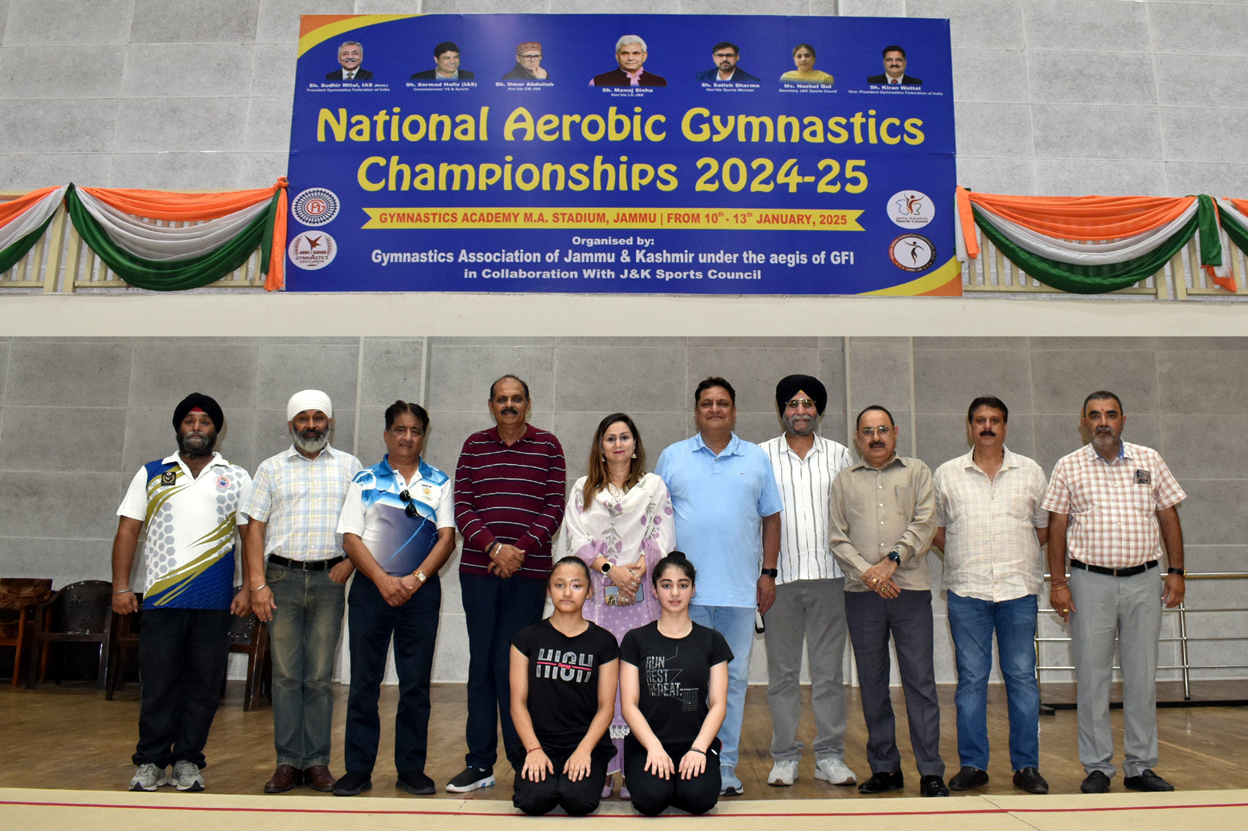 वैभवी और मुस्कान अंतर्राष्ट्रीय रिदमिक जिम्नास्टिक विश्व चैलेंज कप के लिए रवाना