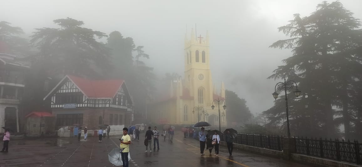 शिमला में वर्षा शिमला में वर्षा