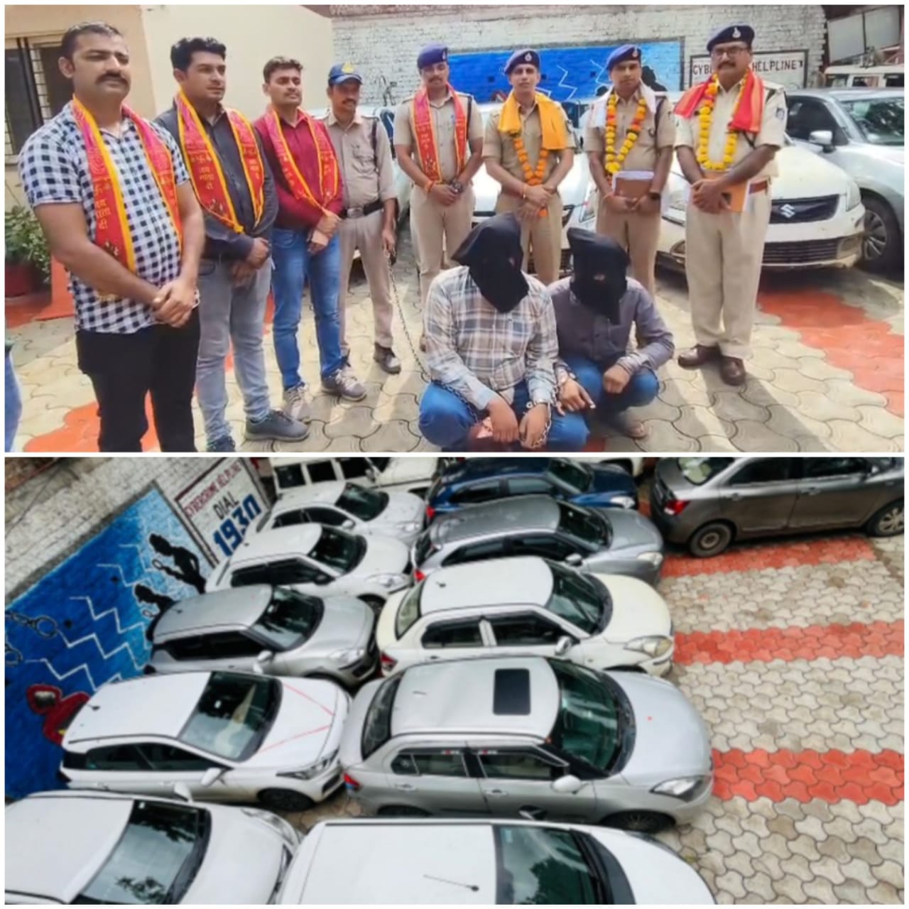 धोखाधड़ी करने वाले दो गिरफ्तार, ढ़ाई करोड़ के वाहन जब्त