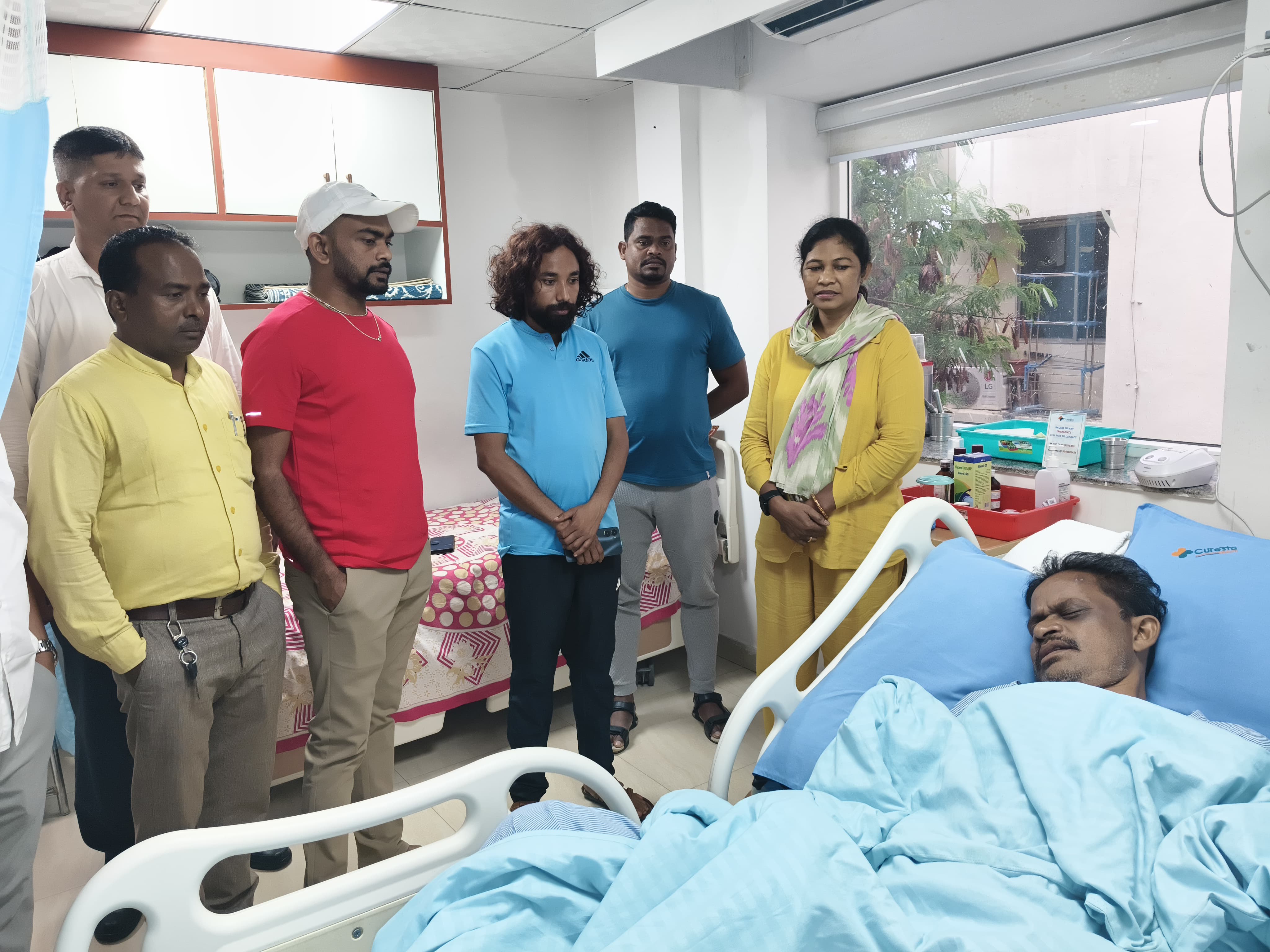 अस्पताल में विधायक जयराम समेत अन्य अस्पताल में विधायक जयराम समेत अन्य
