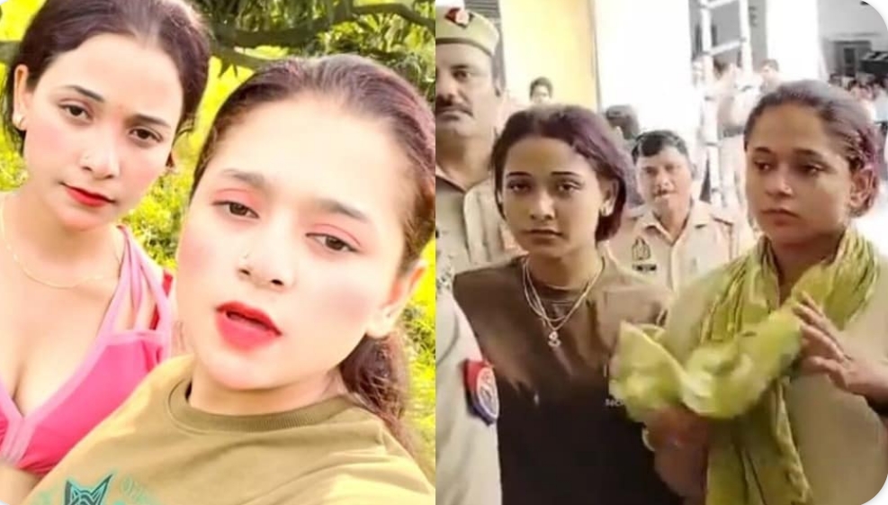 सोशल मीडिया इंस्टाग्राम पर अश्लीलता फैलाने वाली गालीबाज महक और परी।