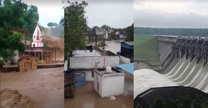 मध्य प्रदेश में भारी बारिश से नदियां का बढ़ रहा जलस्तर मध्य प्रदेश में भारी बारिश से नदियां का बढ़ रहा जलस्तर