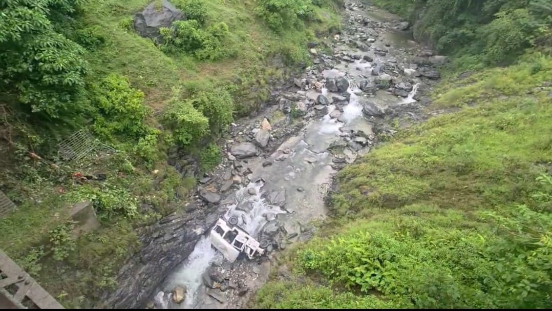 दुघर्टना स्थल।