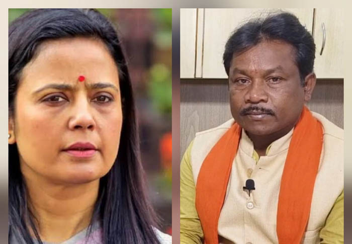 सांसद महुआ मोइत्रा व बस्तर सांसद महेश कश्यप सांसद महुआ मोइत्रा व बस्तर सांसद महेश कश्यप