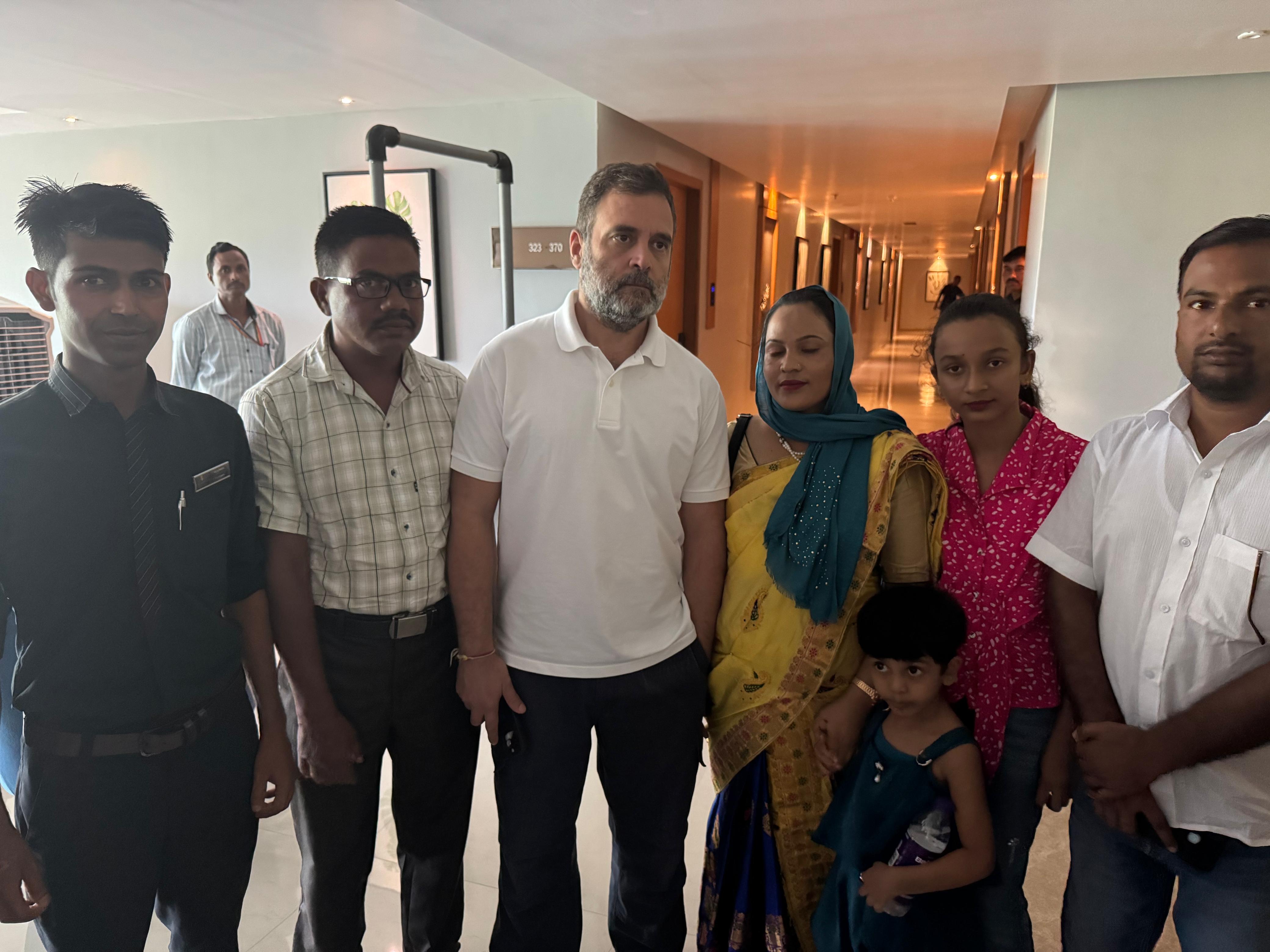 असम में राहुल गांधी। असम में राहुल गांधी।