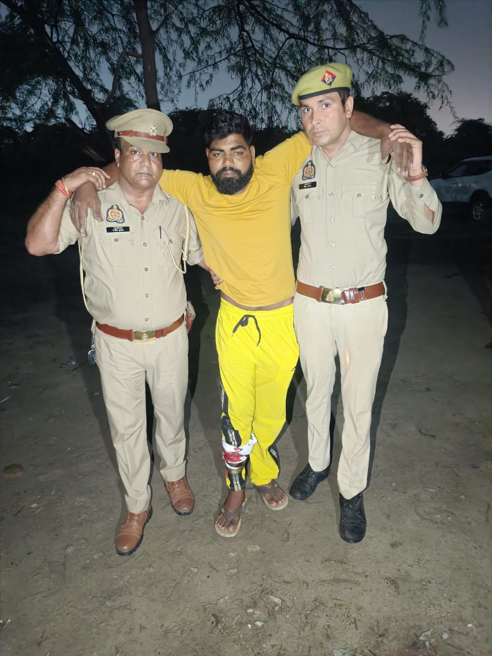 घायल आरोपी