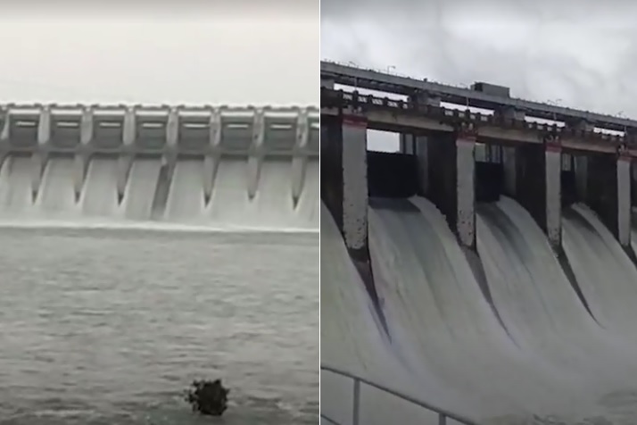 बाणसागर और सतपुड़ा डेम के गेट खोले गए