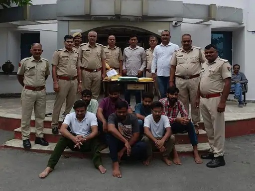 उदयपुर में पुलिस ने पकड़ा ऑनलाइन सट्टा, 7 गिरफ्तार