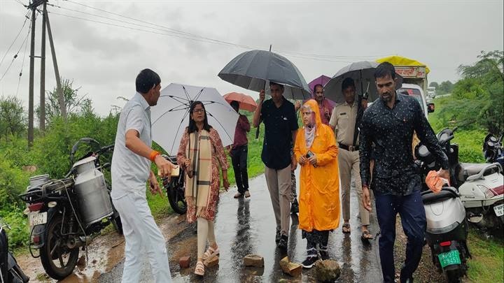 ग्वालियरः तिघरा जलाशय से की गई जल निकासी ग्वालियरः तिघरा जलाशय से की गई जल निकासी