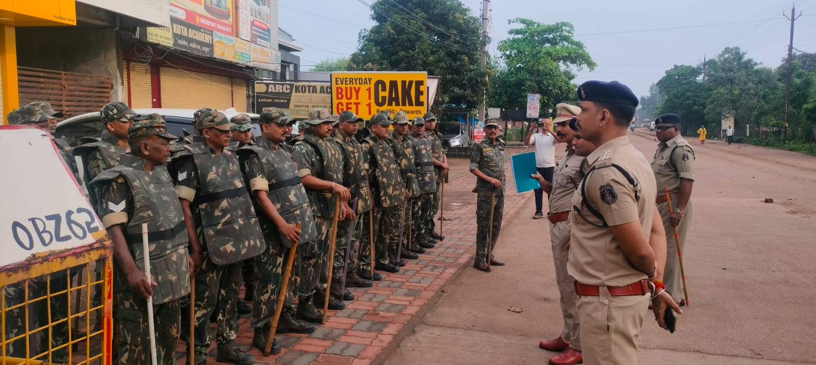 भूपेश बघेल के भिलाई स्थित निवास में तैनात सशस्त्र बल के जवान