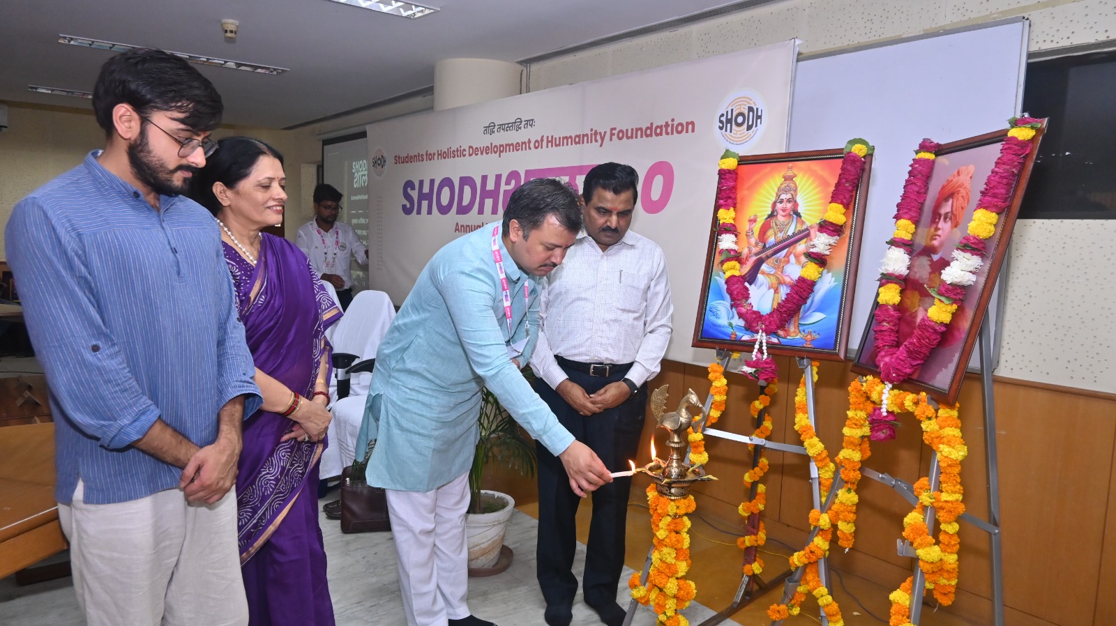 भारतीय सूचना प्रौद्योगिकी संस्थान ट्रिपल आईटी में ‘शोधशाला’ नामक दो दिवसीय राष्ट्रीय कार्यशाला का छाया चित्र