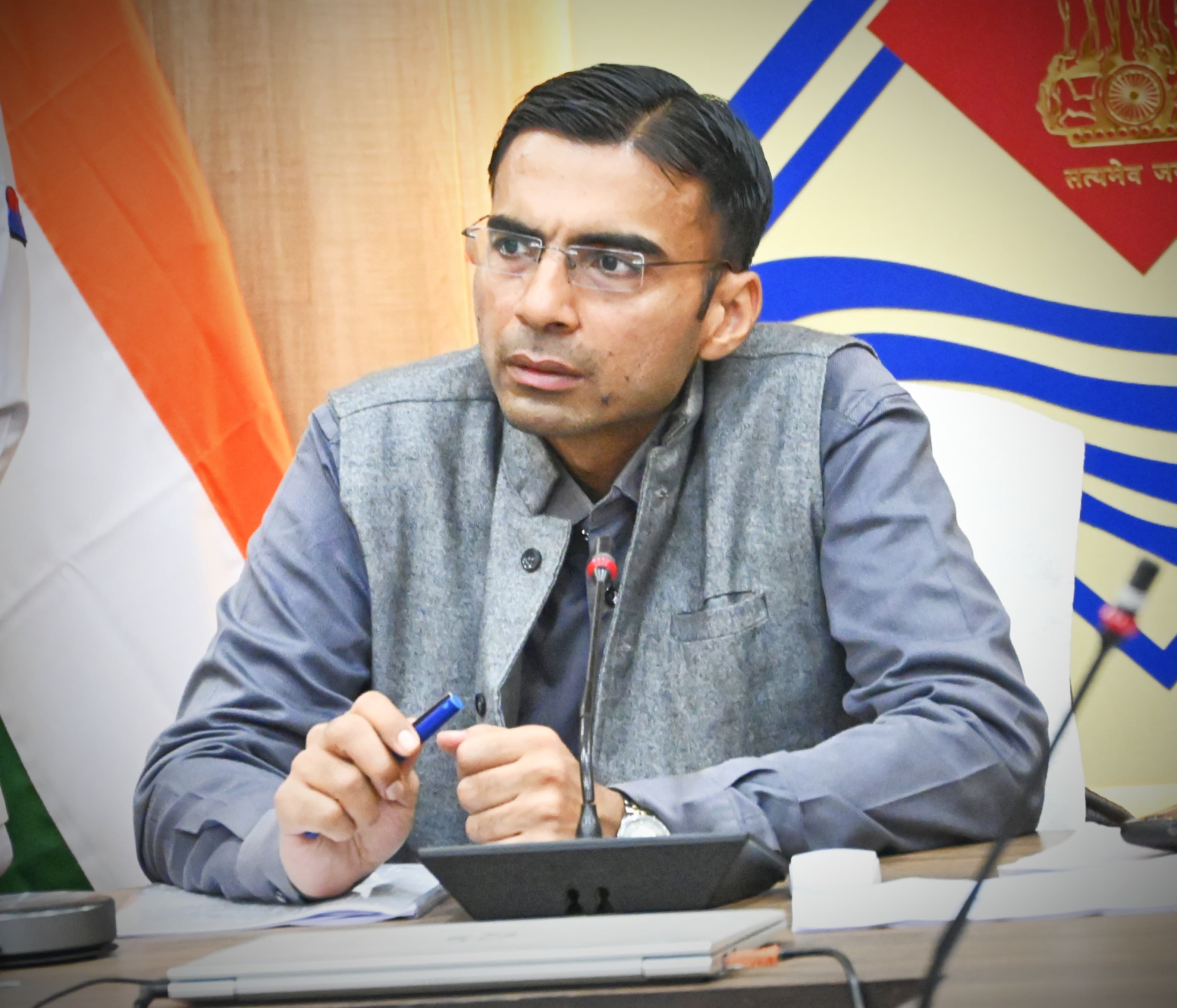 जिलाधिकारी सविन बंसल। जिलाधिकारी सविन बंसल।
