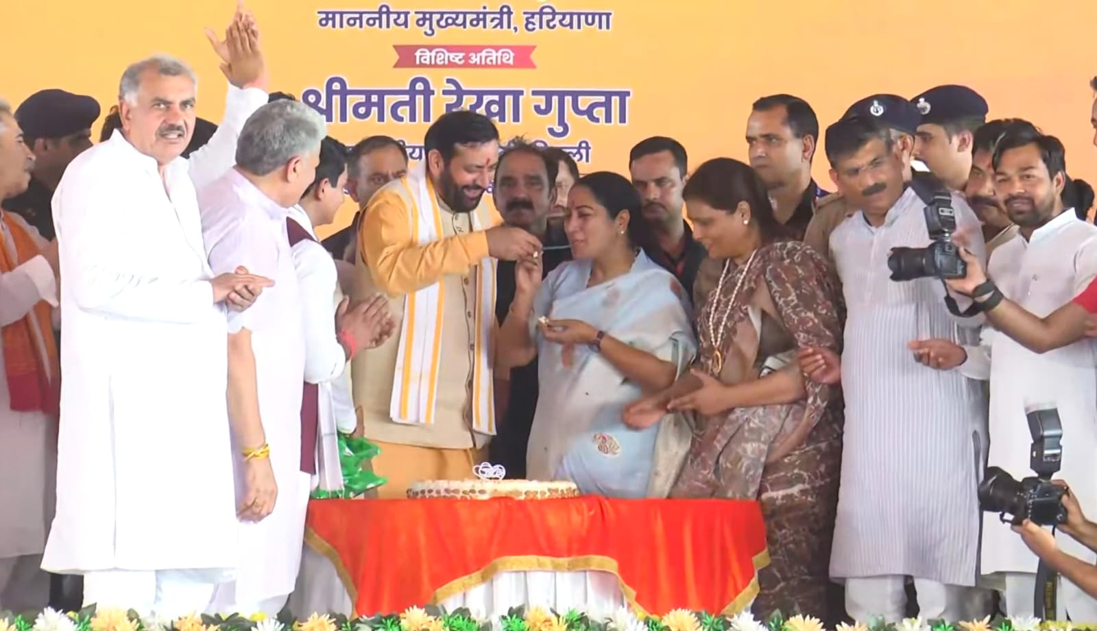 कार्यक्रम को संबोधित करते हुए दिल्ली की सीएम नायब सैनी। कार्यक्रम को संबोधित करते हुए दिल्ली की सीएम नायब सैनी।