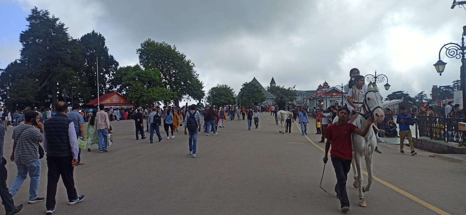 शिमला में बादलों का डेरा