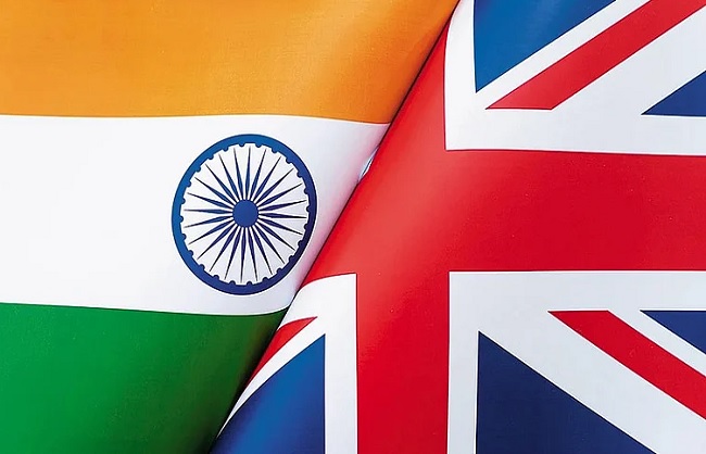 भारत-ब्रिटेन के लोगो का प्रतीकात्मक चित्र भारत-ब्रिटेन के लोगो का प्रतीकात्मक चित्र