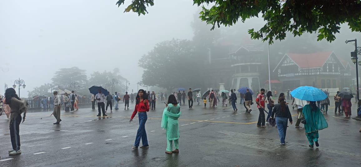 शिमला में बारिश शिमला में बारिश