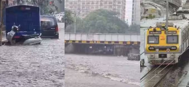 फोटो: मुंबई में भारी बारिश से निचले इलाकों में जलभराव