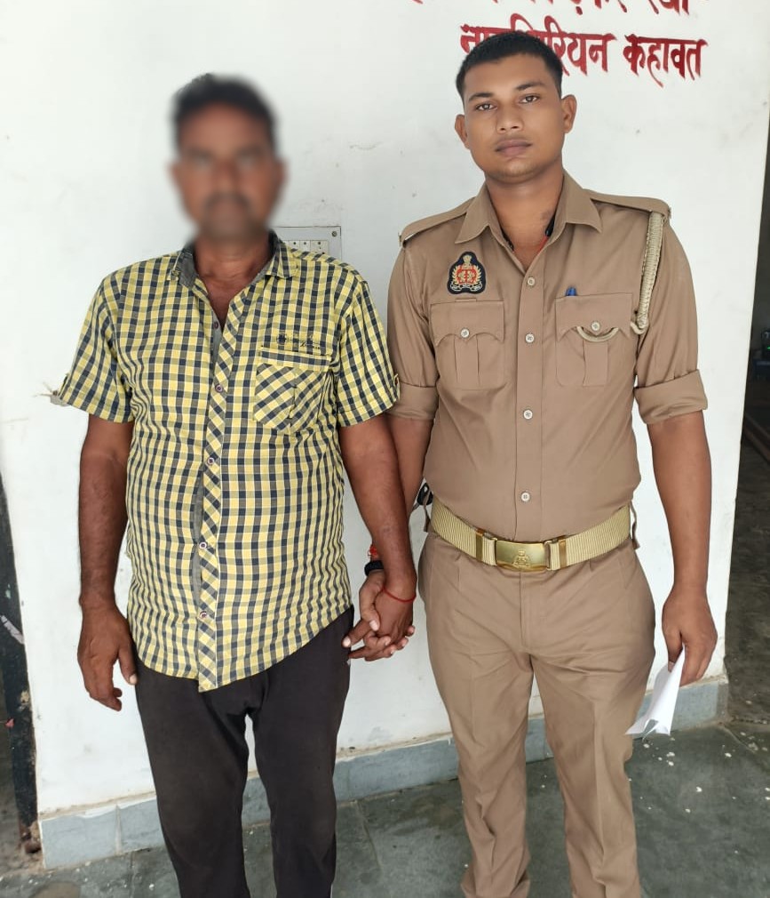 गिरफ्तार गैंगस्टर एक्ट का आरोपी। गिरफ्तार गैंगस्टर एक्ट का आरोपी।