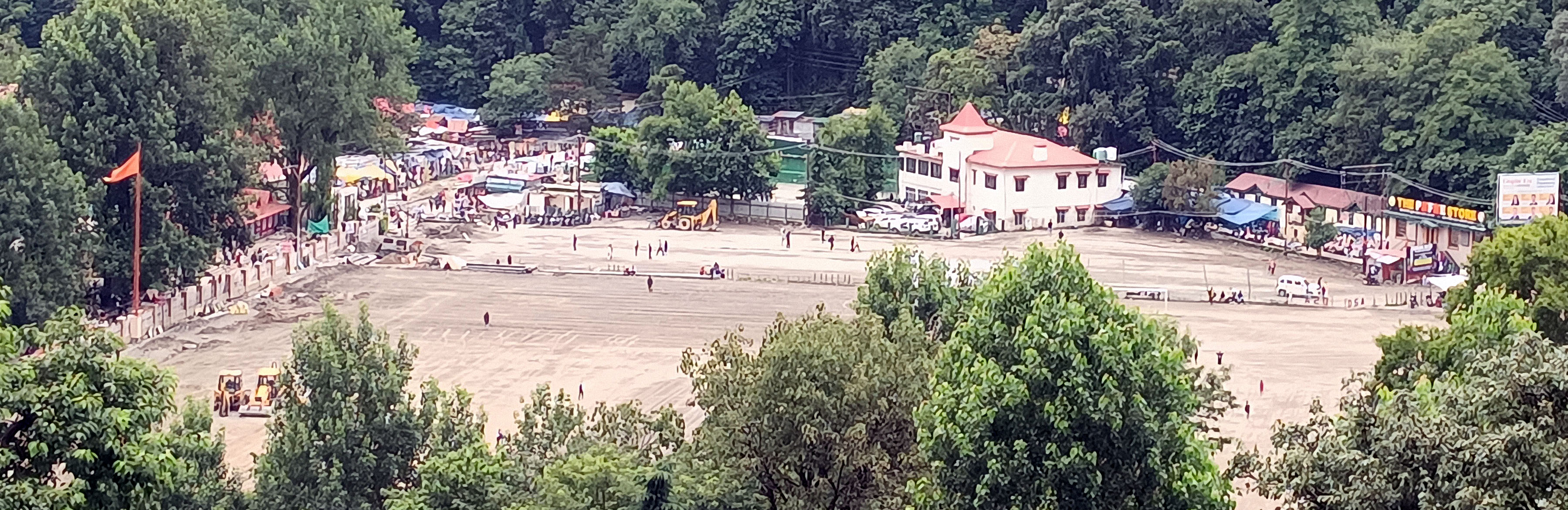 समतलीकरण की प्रक्रिया में डीएसए मैदान। समतलीकरण की प्रक्रिया में डीएसए मैदान।