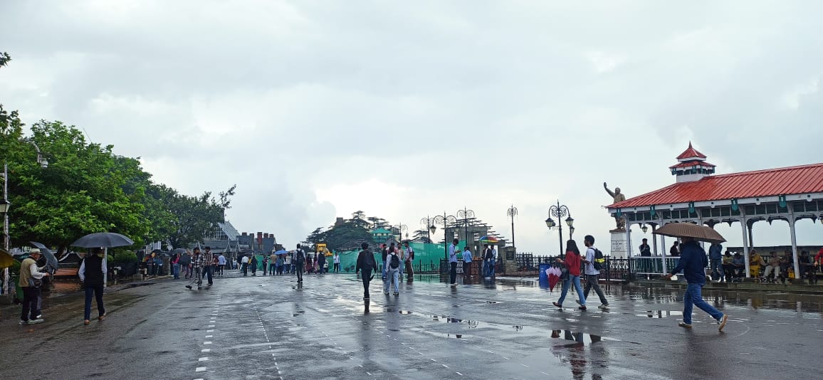 शिमला में वर्षा शिमला में वर्षा