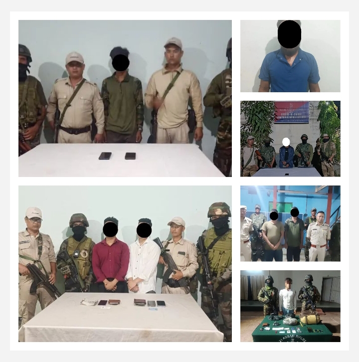 Images of the rebels arrested in Manipur. Images of the rebels arrested in Manipur.