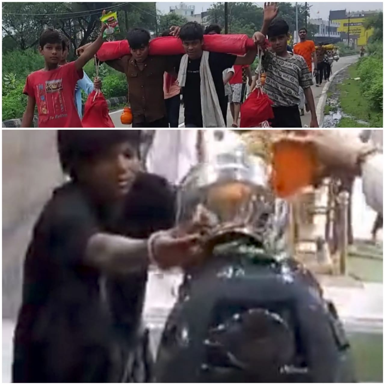 कावड़ यात्रा, भगवान पशुपतिनाथ का किया अभिषेक