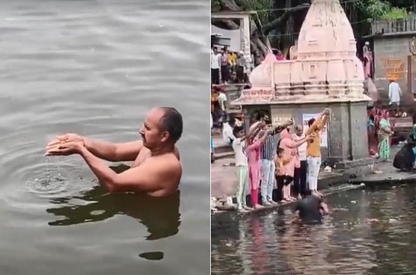 हरियाली अमावस्या पर उज्जैन में शिप्रा में श्रद्धालुओं ने किया स्नान हरियाली अमावस्या पर उज्जैन में शिप्रा में श्रद्धालुओं ने किया स्नान