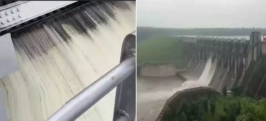 शिवपुरी में मडीखेड़ा डेम और रायसेन में बारना डेम के गेट खोले गए शिवपुरी में मडीखेड़ा डेम और रायसेन में बारना डेम के गेट खोले गए