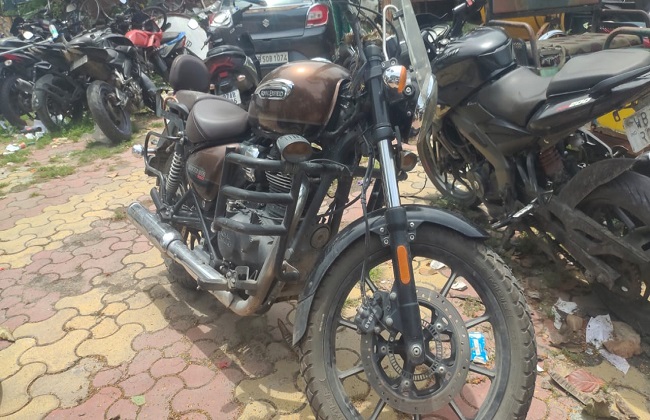 एटीएम लूट में इस्तेमाल चोरी की बाइक एटीएम लूट में इस्तेमाल चोरी की बाइक
